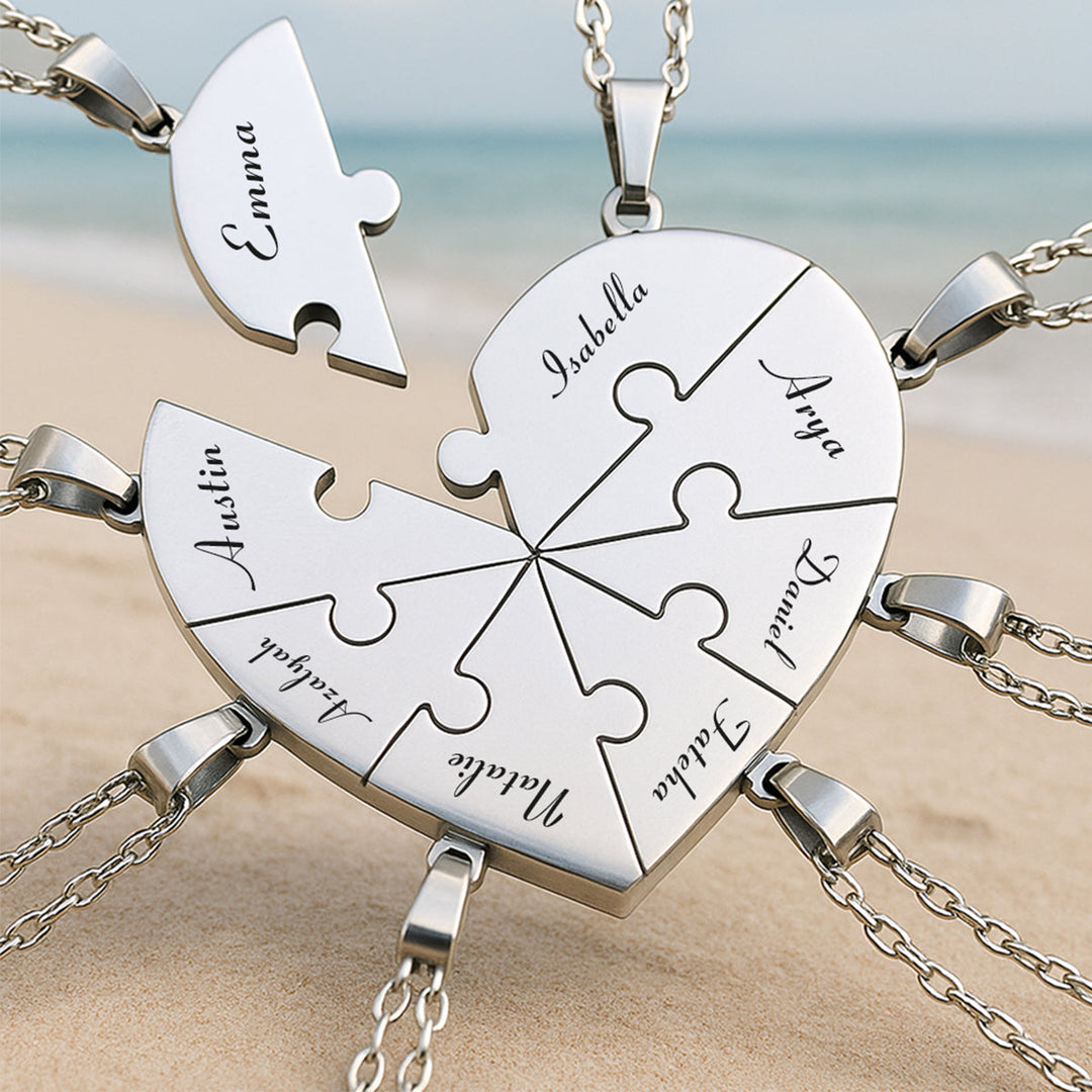 Amalia| Puzzel Hart Ketting